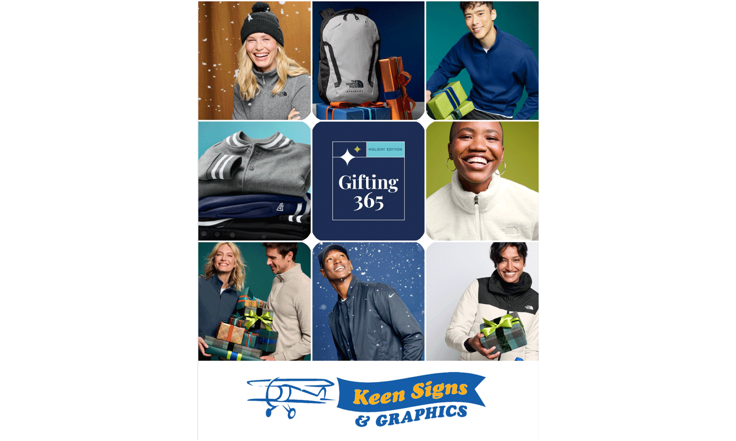Shop the Keen Signs Holiday Apparel Catalog: Custom Gifts, Corporate Gear & Branded Styles for 2026
