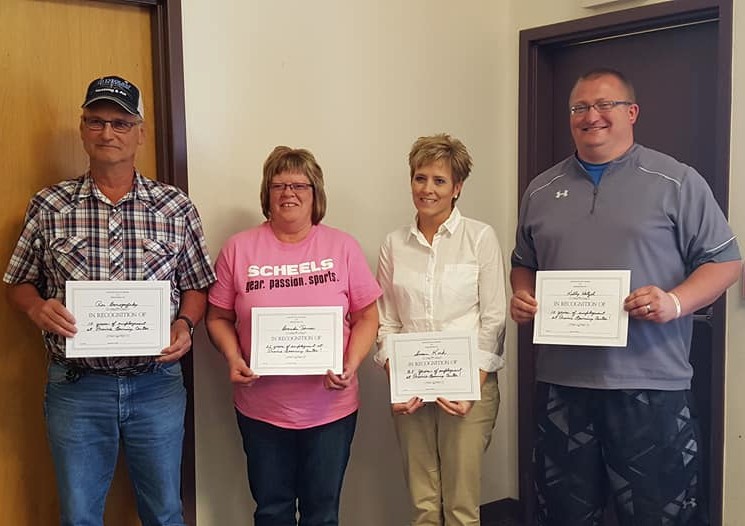 Recognition of Years Worked Recipients