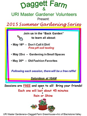 Daggett Farm Greenhouse To Host Summer Gardening Series