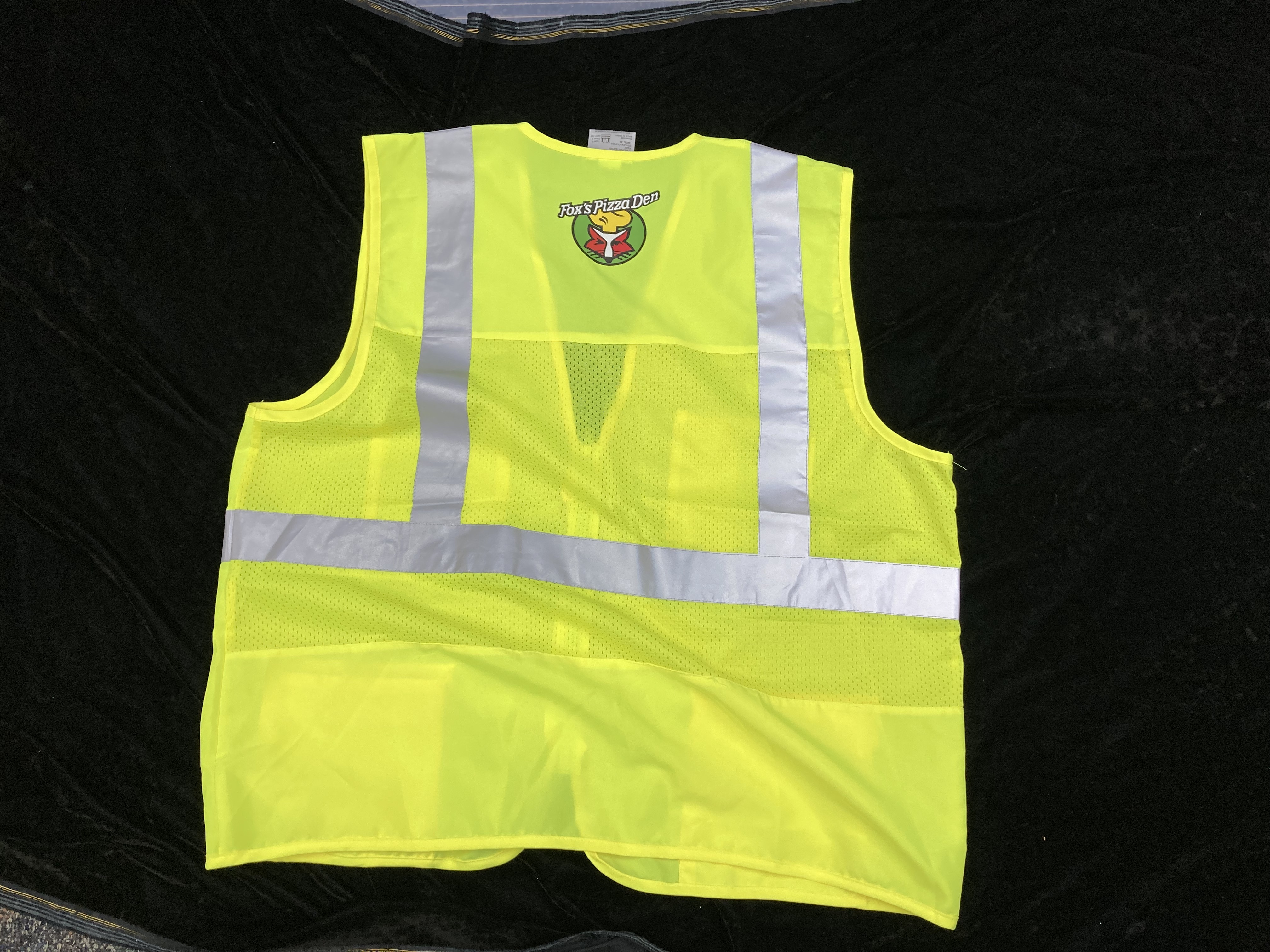 SALE Fox's Logo - XL Yellow Safety Vest