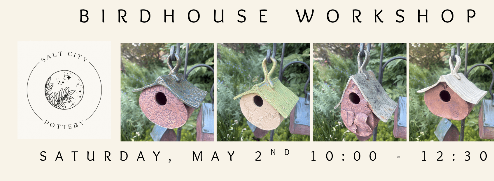 Birdhouse Workshop, 5/2/2026 10:00 am – 12:30 pm (Taught by Jordan, Classroom, $55)