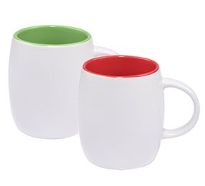 14 OZ Barrel Ceramic Mugs