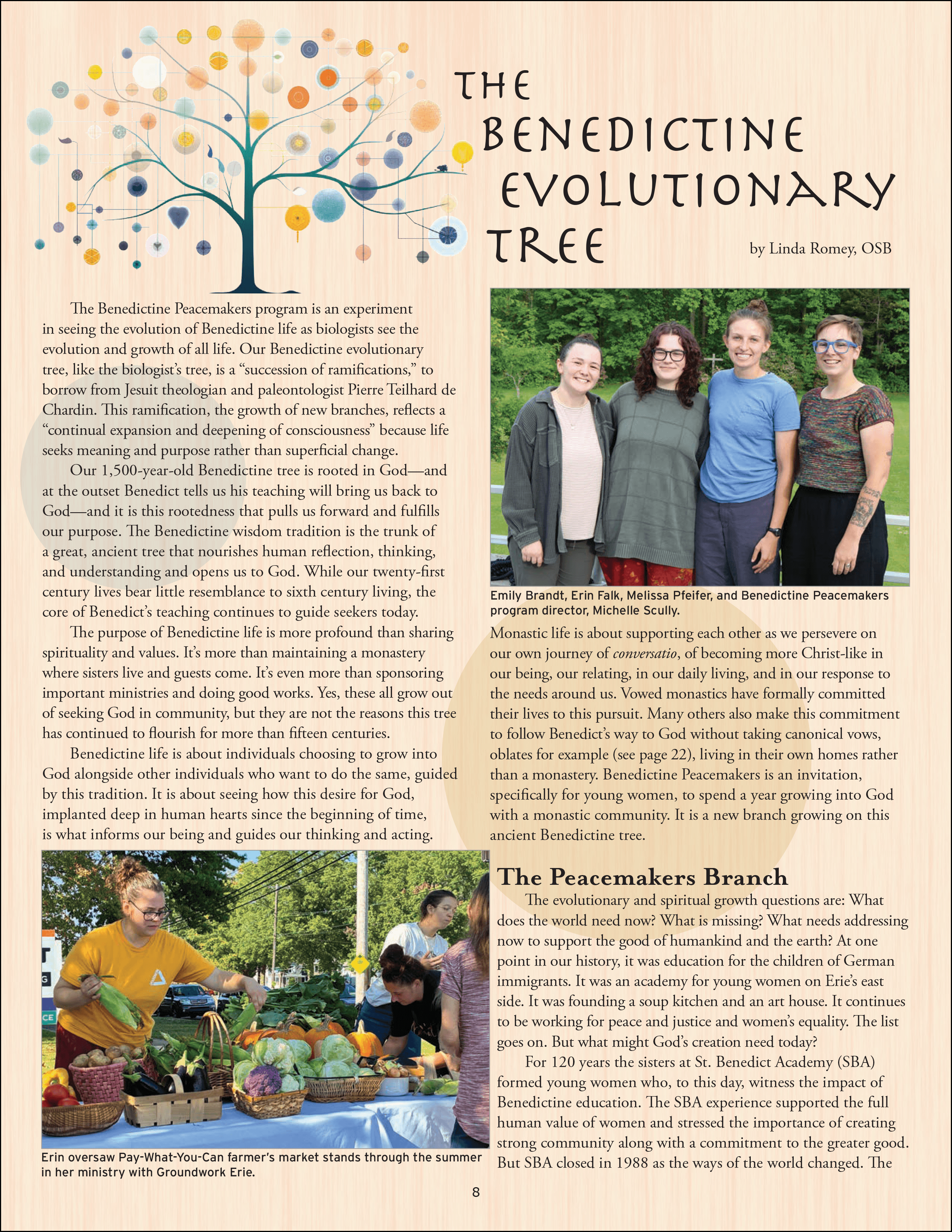 Benedictine Sisters of Erie Benedictine Peacemakers Program