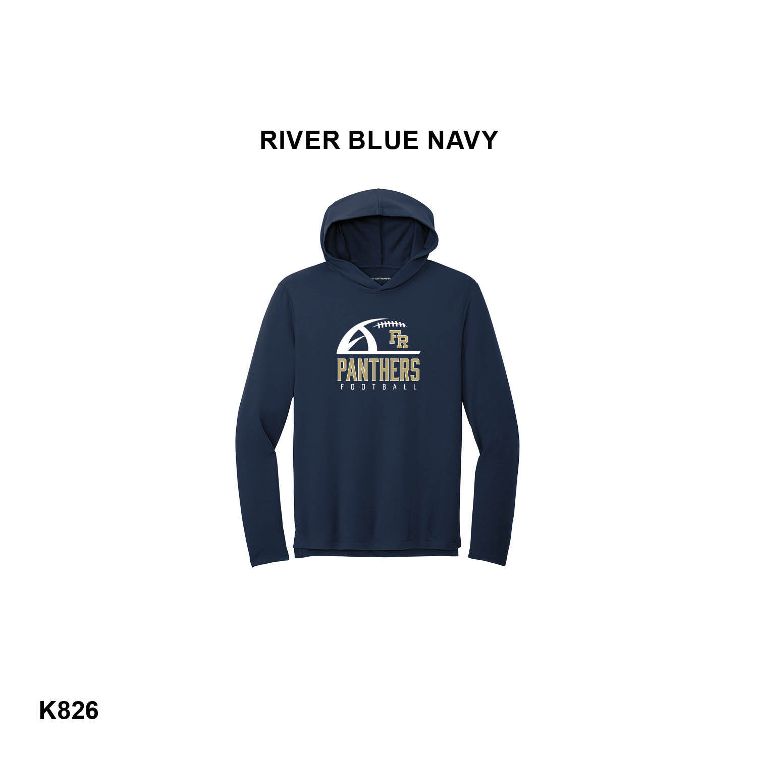 FR PANTHERS FOOTBALL LOGO - Port Authority® Microterry Pullover Hoodie