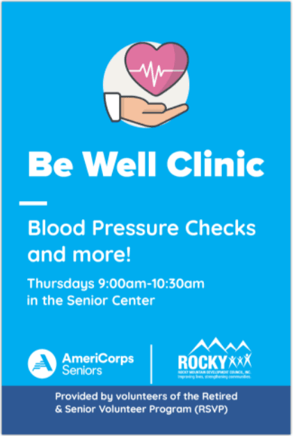 Our volunteers can check your blood pressure and oxygenation level, as well as your height and weight if you choose.