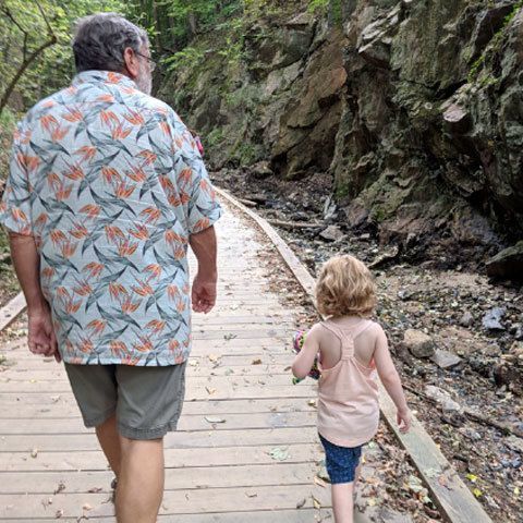 Gramps and his granddaughter