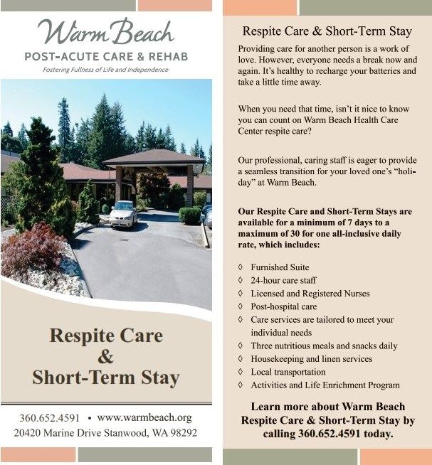 Warm Beach Post Acute Care & Rehab Respite Care and Short-Term Stay