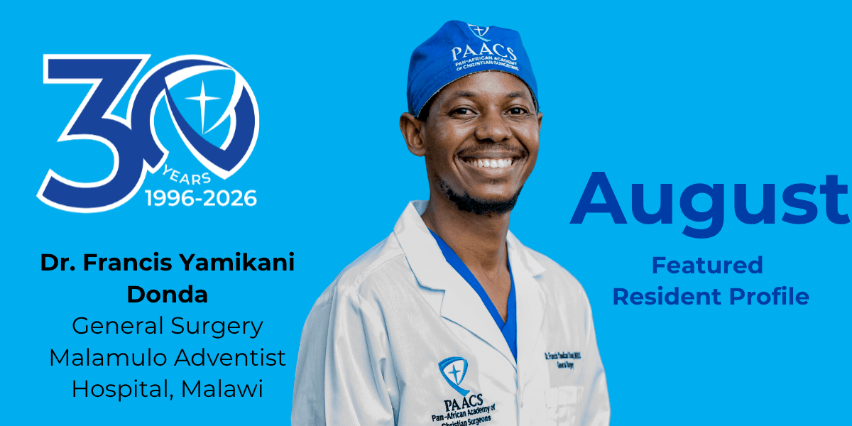 Dr. Francis Yamikani Donda*Malamulo Adventist Hospital, Malawi