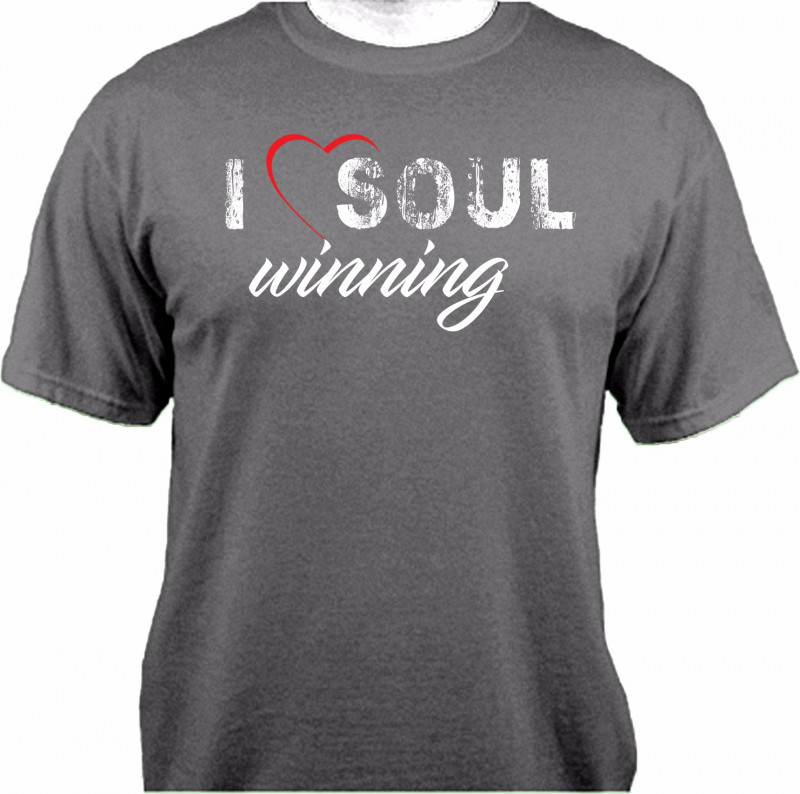 I ♥ Soul Winning T-Shirt - Light Gray