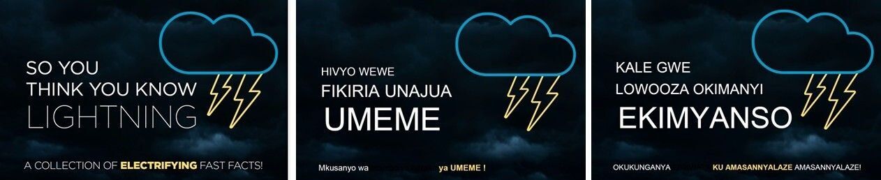 So You Think you Know Lightning - English, Kiswahili, Luganda