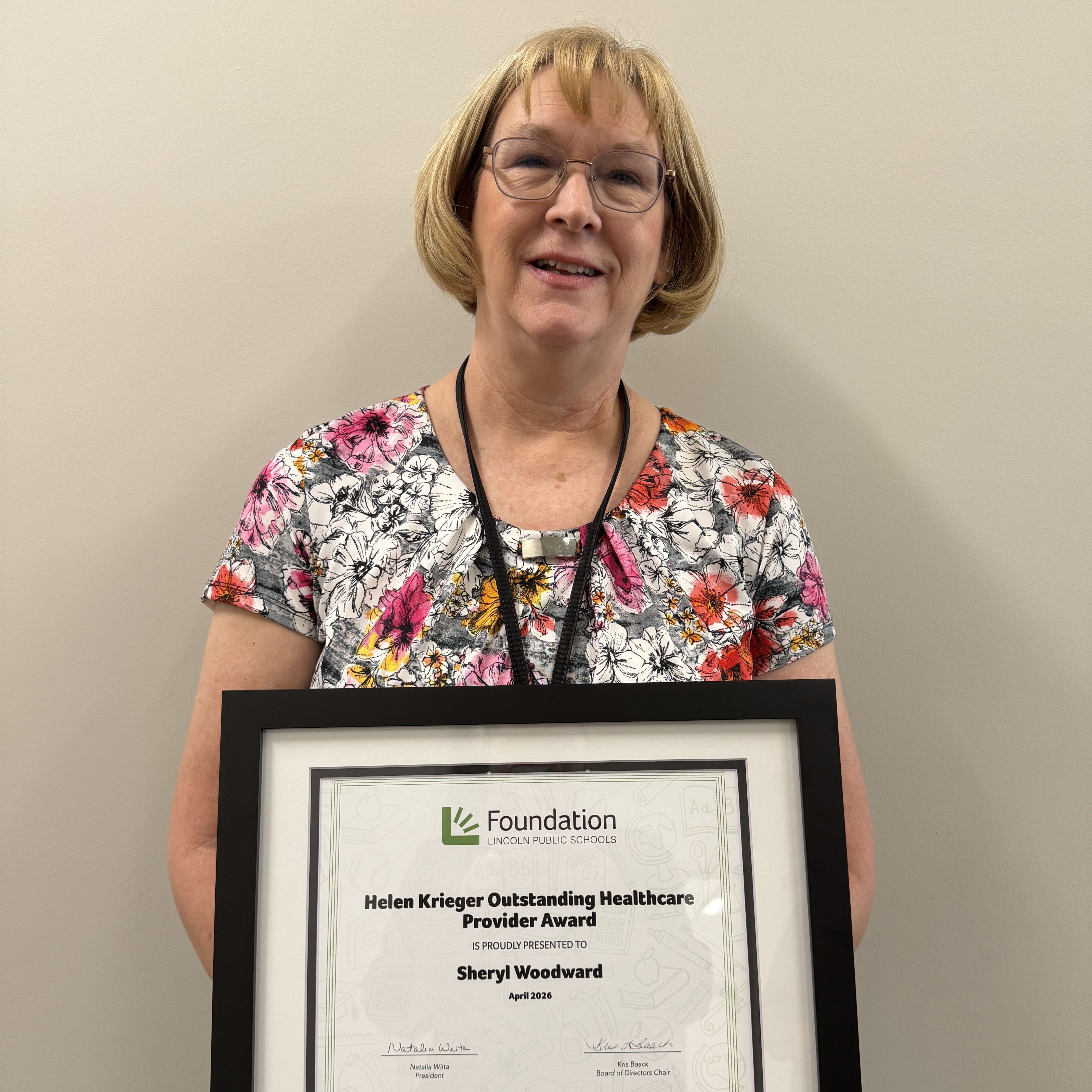 Helen Krieger Outstanding Healthcare Provider Award 