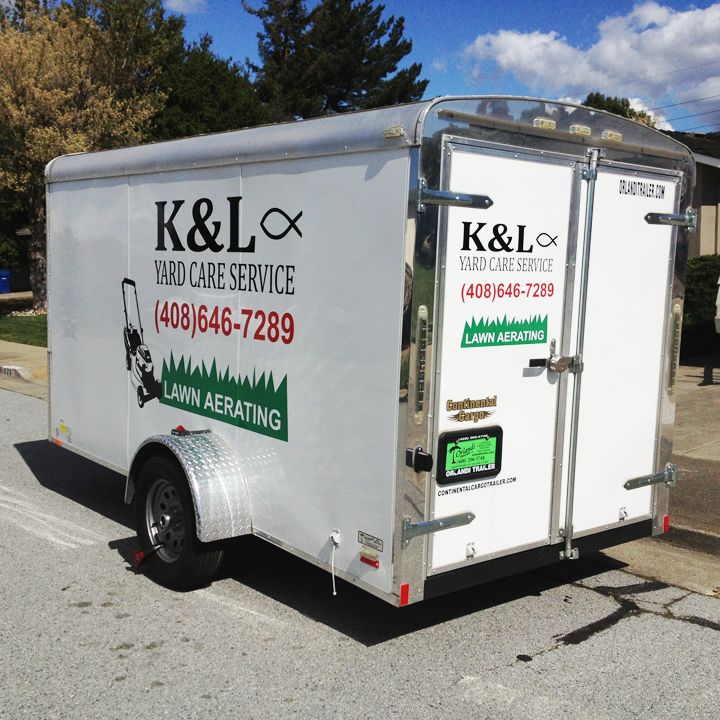 K&L Yard Care Service Trailer Graphics
