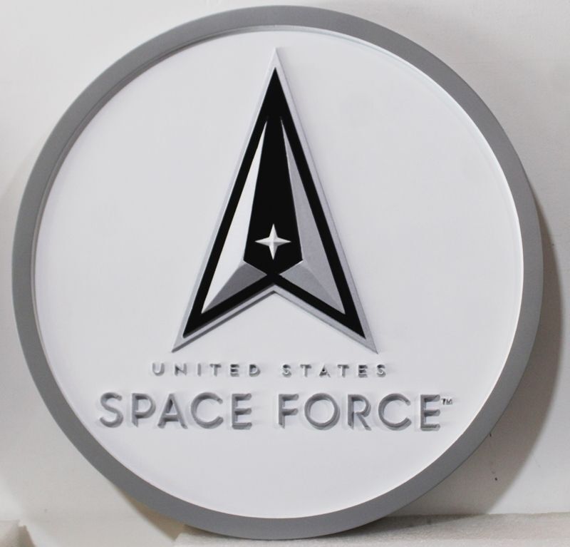 IP-1266 - Carved Wall Plaque of the  Emblem of the US Space Force