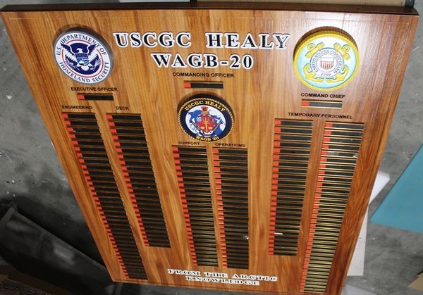 Chain-of-command and military leadership boards and plaques