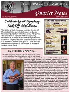 November 2017 Quarter Notes