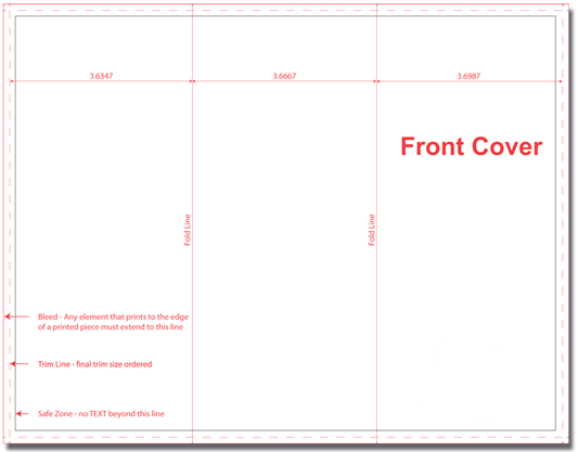 8.5 x 11 Tri-Fold Brochure