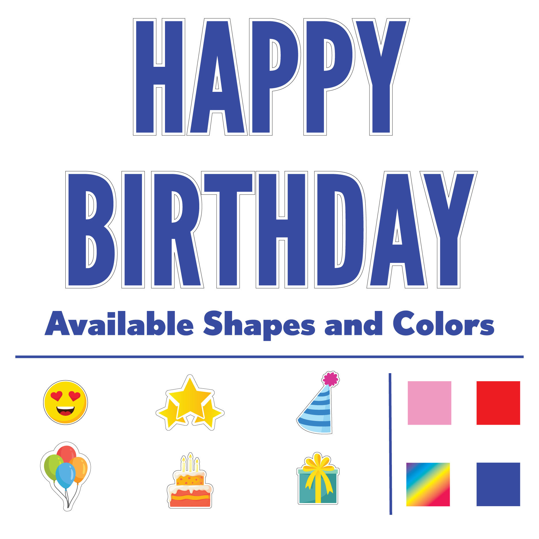 Happy Birthday Yard Sign Package
