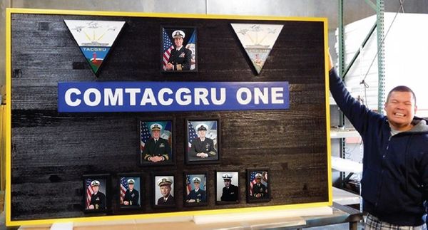 Chain-of-command and military leadership boards and plaques