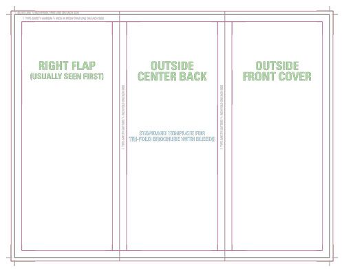Trifold Brochure with Bleeds