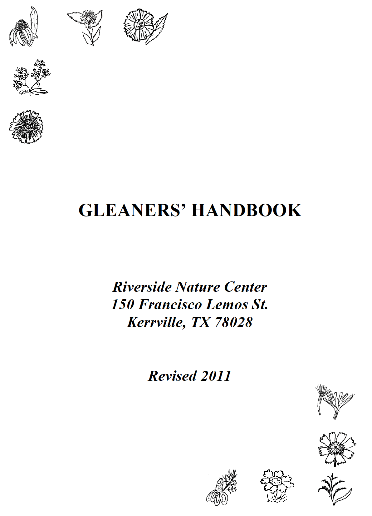 GLEANERS HANDBOOK