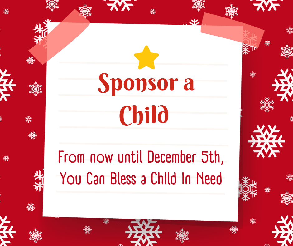 Sponsor a Child of an incarcerated parent this Christmas