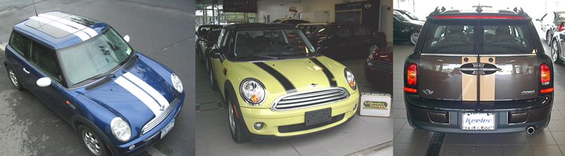 MINI Coopers with Stripes