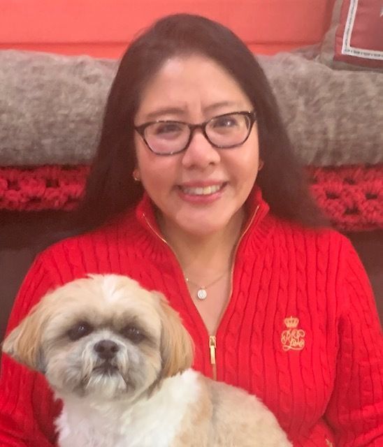 Selina Ng, LMSW and Foo-Foo (Pet Therapy Dog) Ng