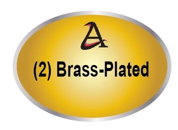  M7100 - (2). Brass-Coated Plaques