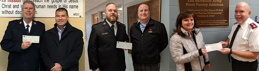 Eakes Donates $1500 to Salvation Army