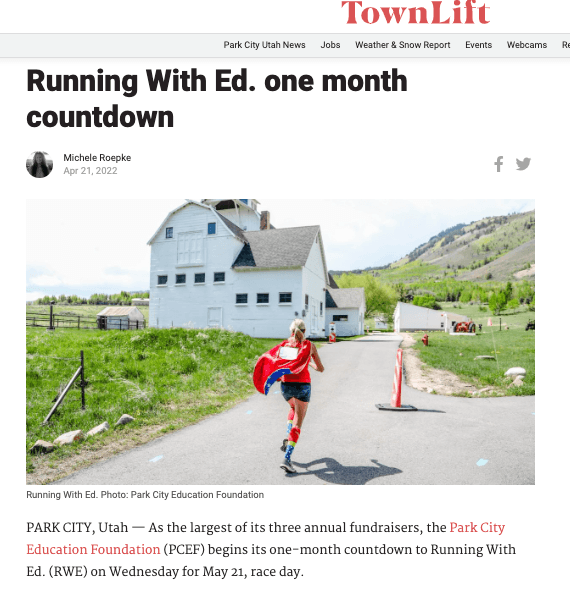 Running with Ed: One Month Countdown