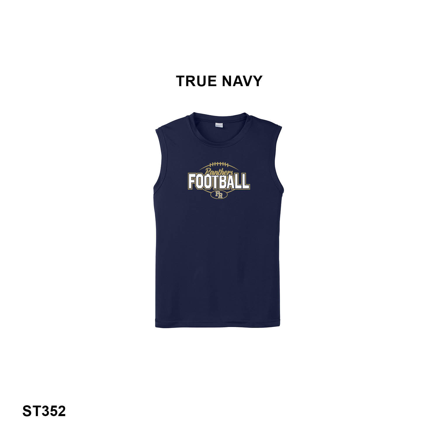 PANTHERS FOOTBALL LOGO - Sport-Tek® Sleeveless PosiCharge® Competitor™ Tee