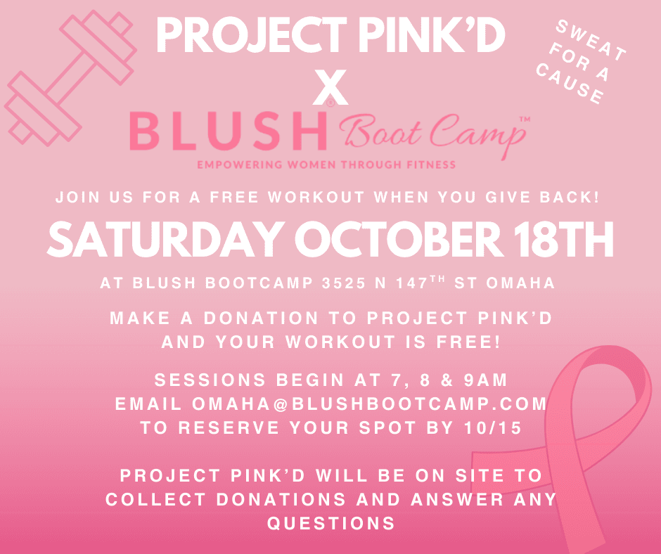 BLUSH Boot Camp - Sweat for a Cause - Saturday, October 18th