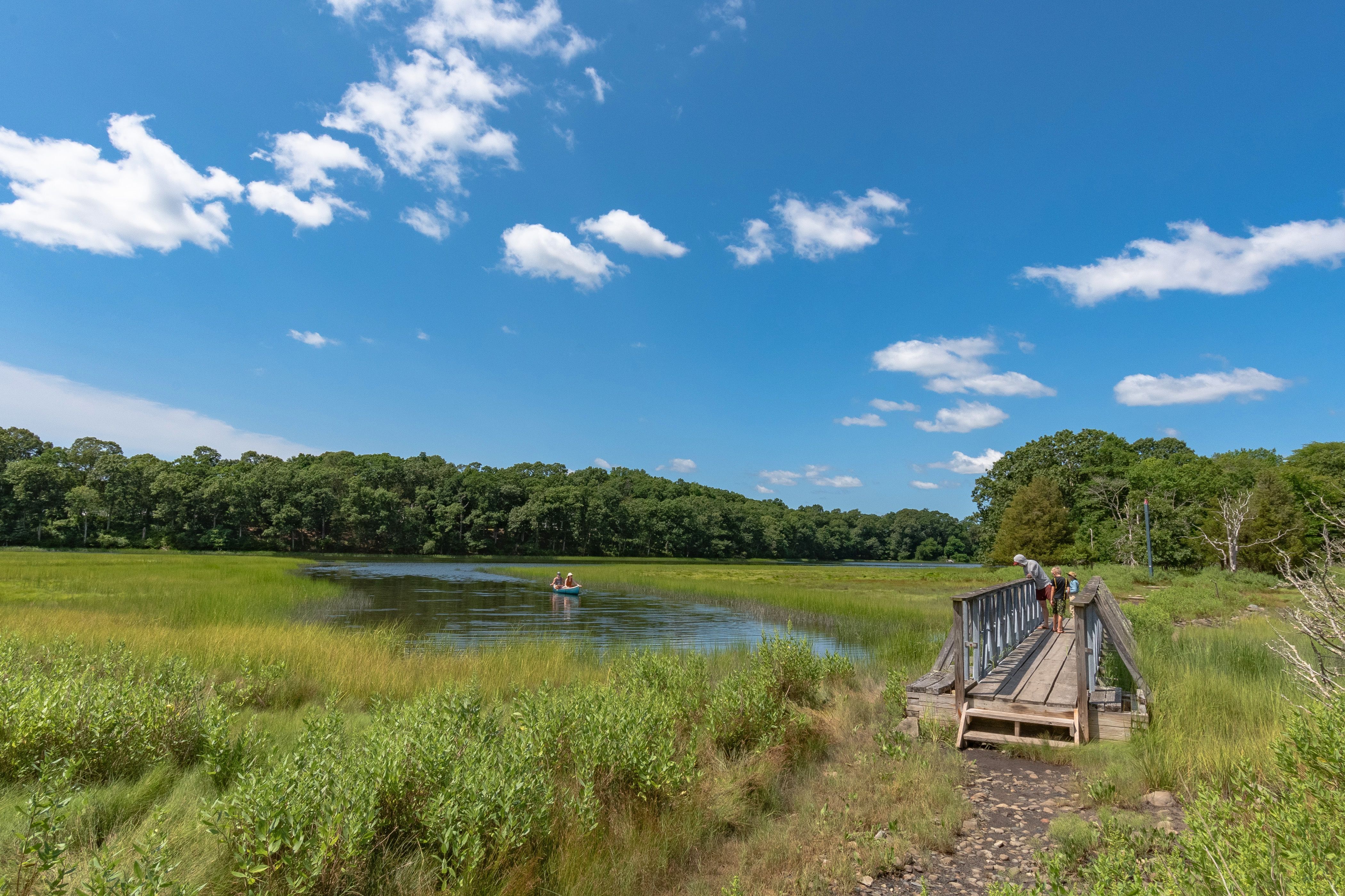 Touisset Marsh Wildlife Refuge Audubon Society of Rhode Island Warren Salt Marsh Kickemuit River Hiking Family Environment