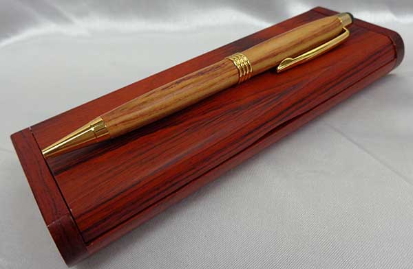 Pen - Slimline Canary Wood Pen with Stylus