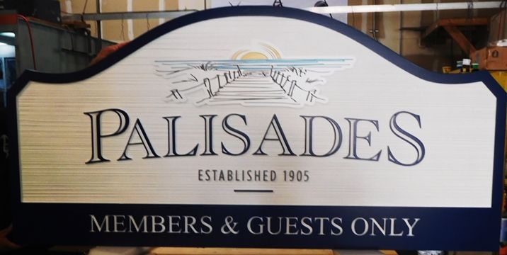 L22242 - Large Engraved Sign for the Palisades Resort