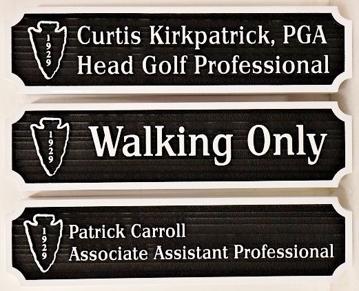 E14213 - Carved HDU Signs for Golf Course
