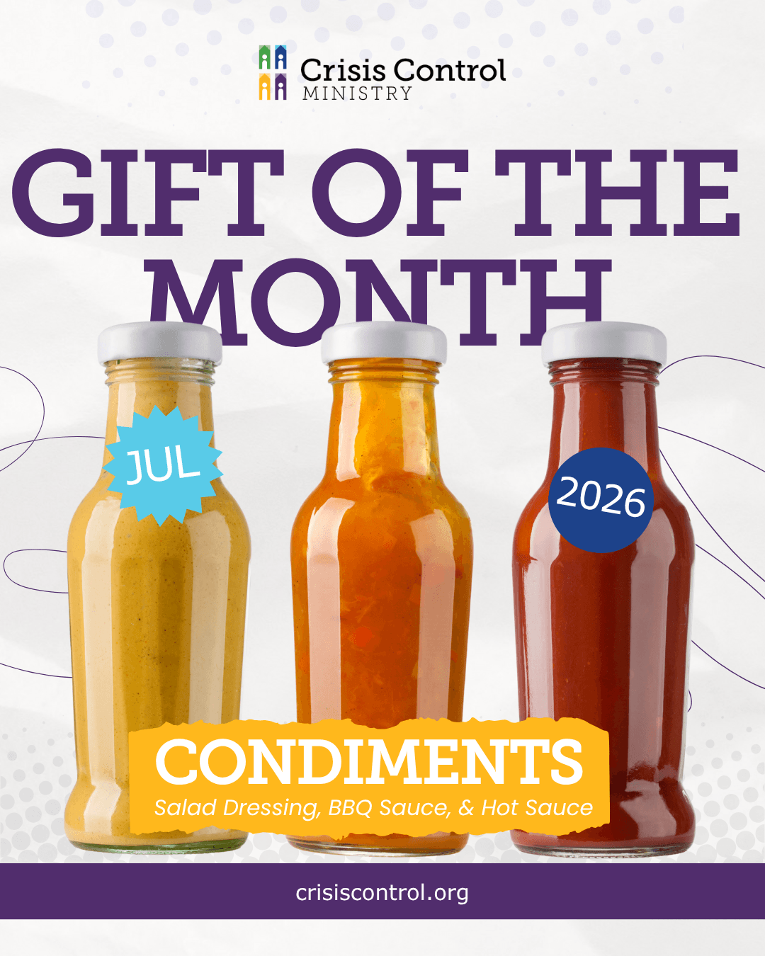 July 2026 Gift of the Month - Condiments