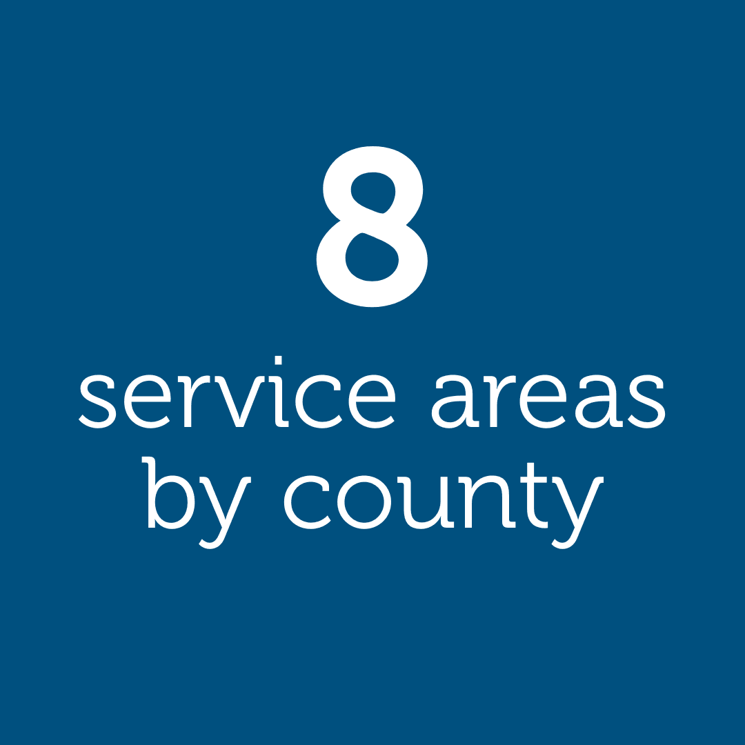 8 service areas