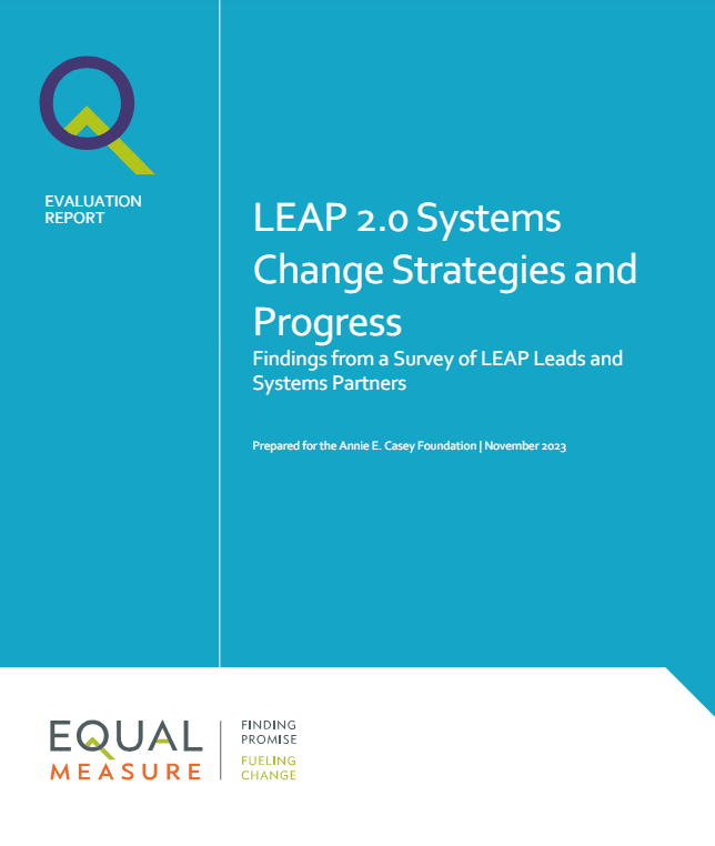 LEAP 2.0 System Change Strategies and Progress