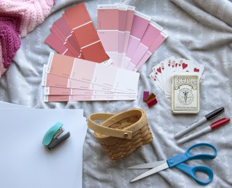 Valentine's Day DIY gift idea supplies