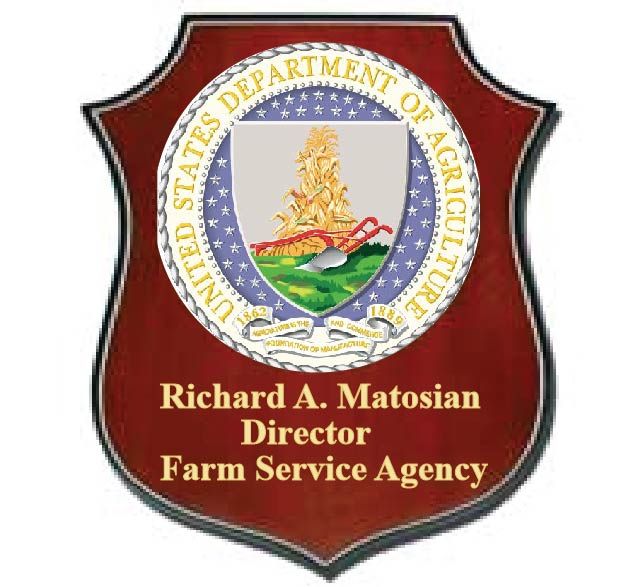 U30215 - Department of Agriculture Personalized Carved Wall Plaque