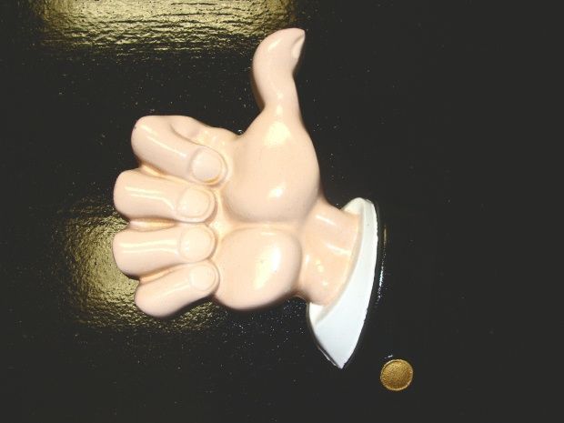 M2340 - 3-D Carved Fist and Raised Thumb for Restaurant Sign (Gallery 25)