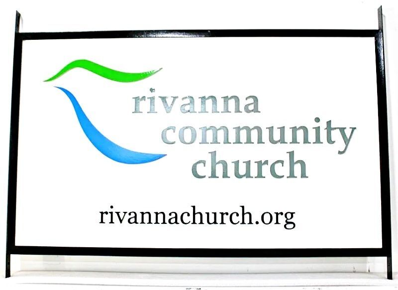 D13039 - Carved HDU Sign for Rivanna Community Church with Artwork