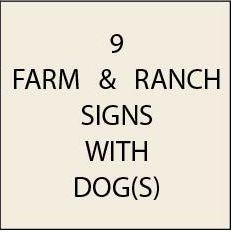O24500 - Ranch or Farm Sign with a Dog