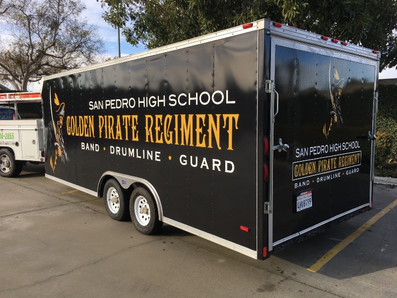 Utility Trailer Graphics for Schools | San Pedro CA