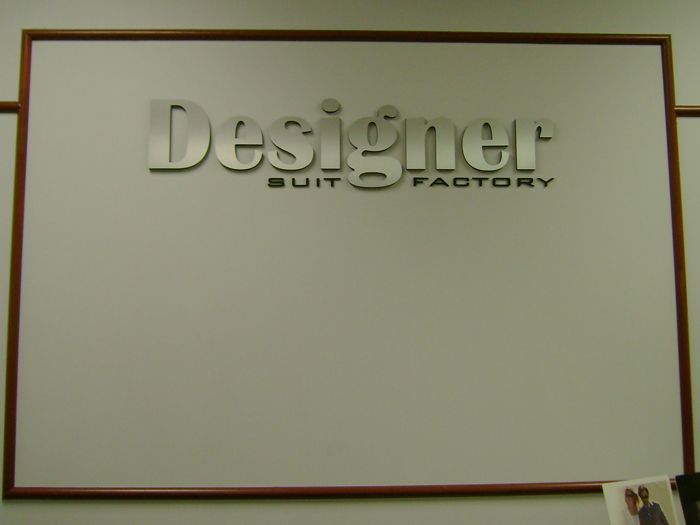 Designer Suit Factory Storefront Sign