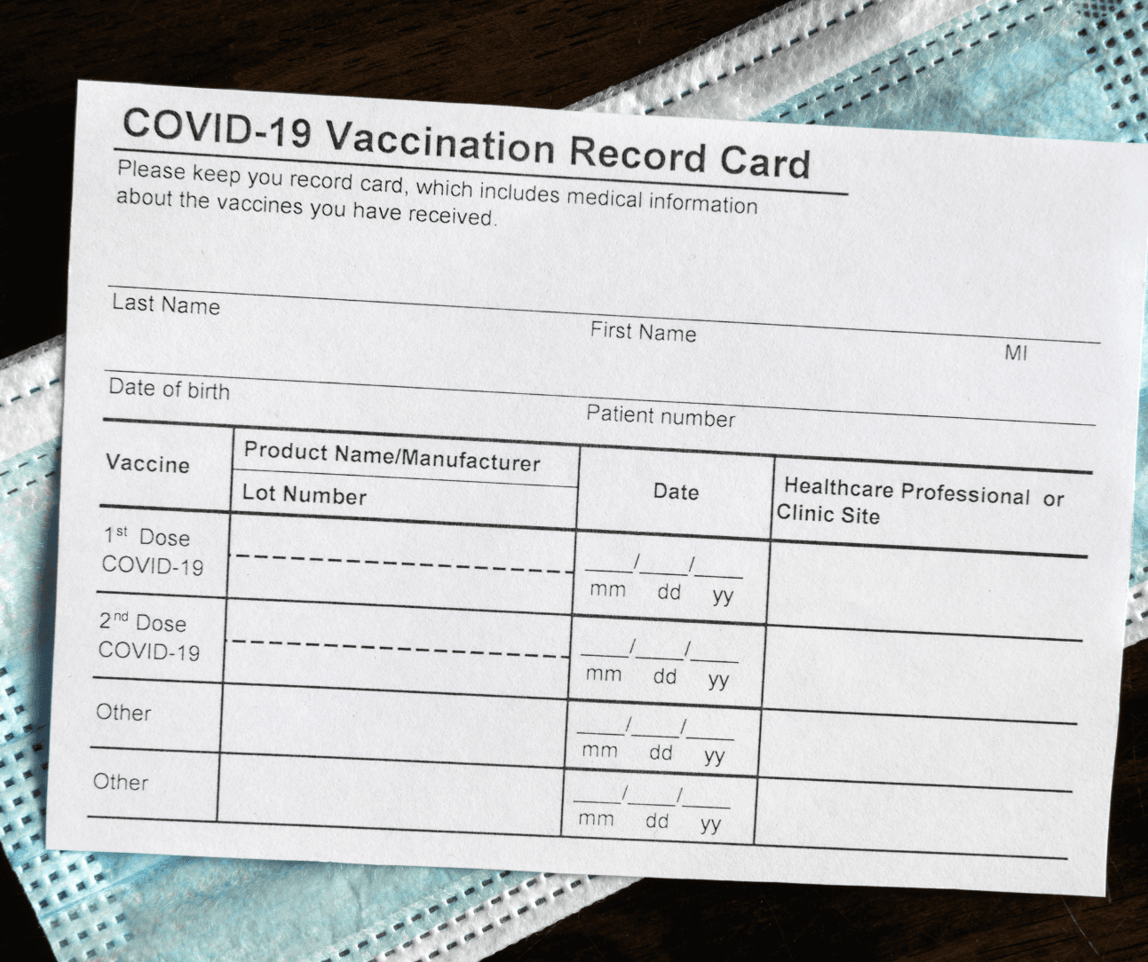 COVID Vaccine Card