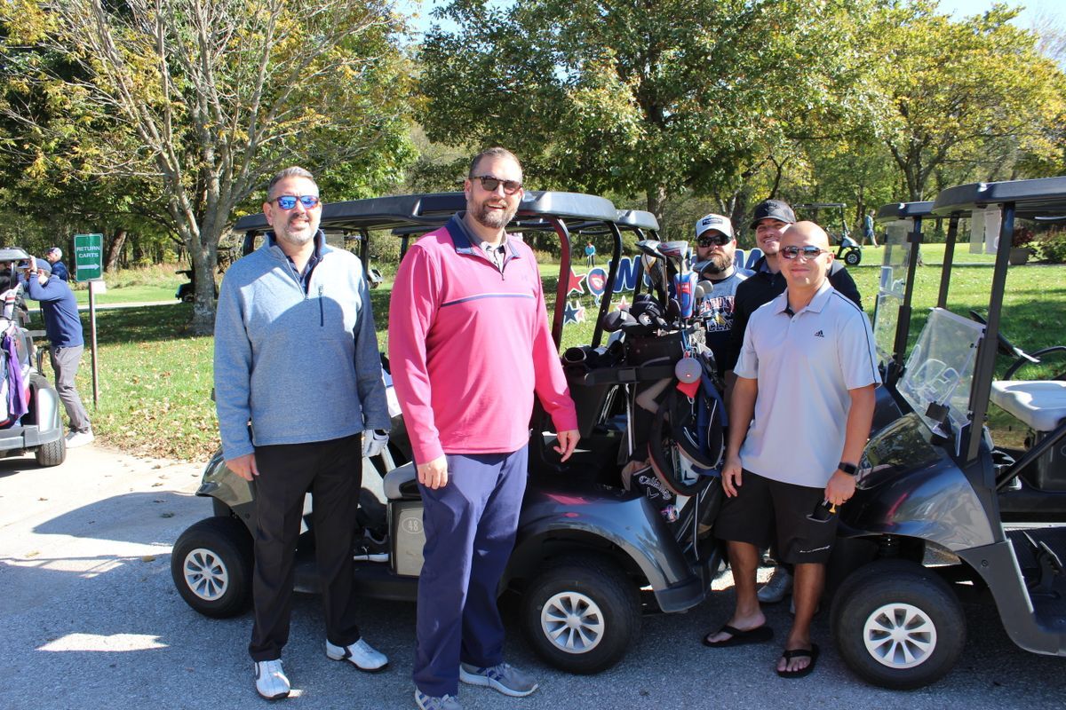 Golfers at golf event