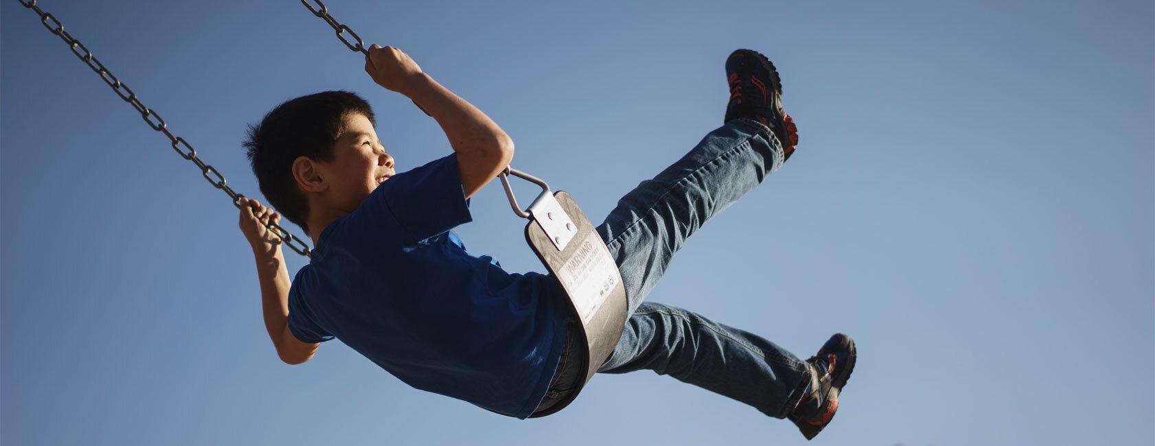 Boy on swing
