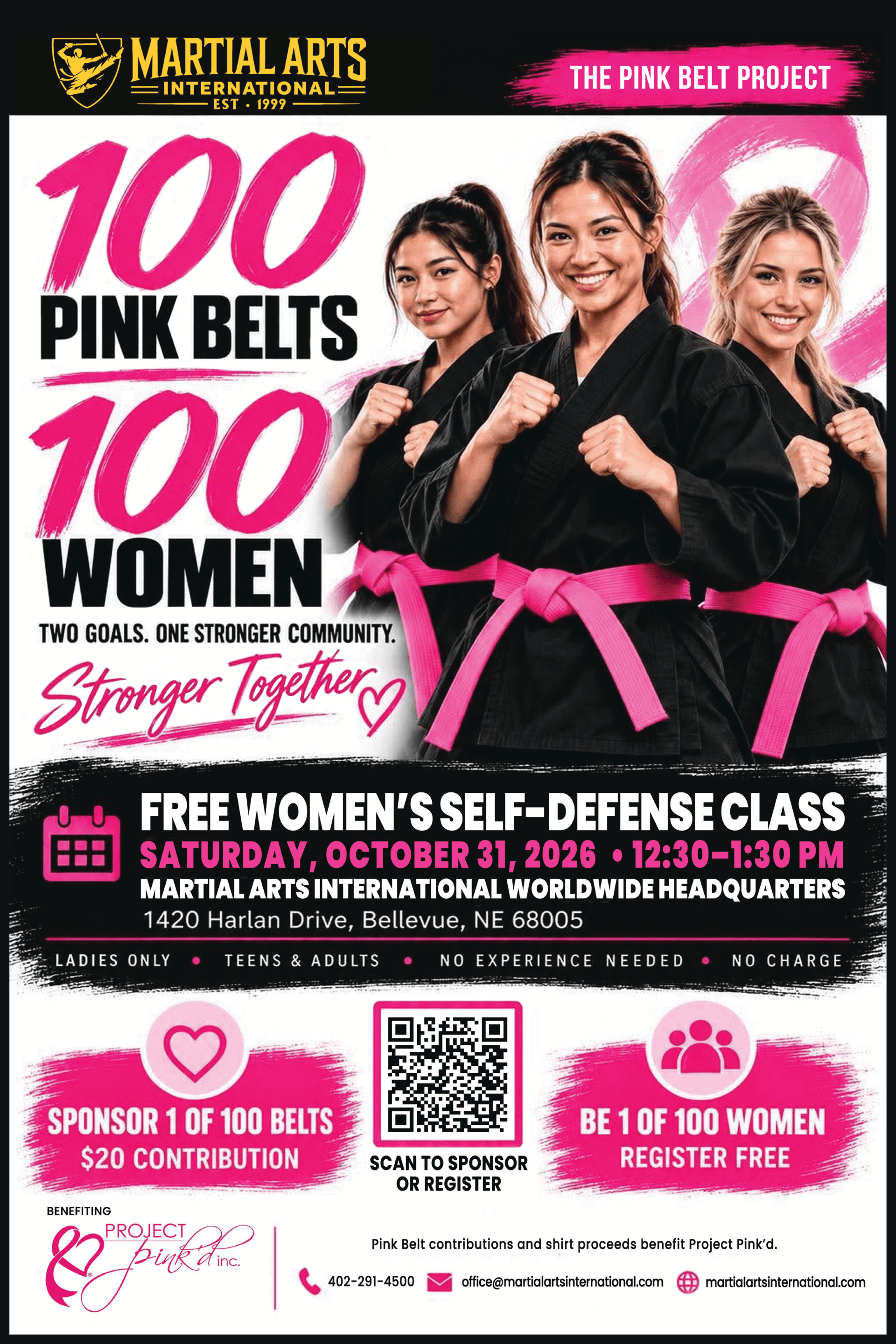 Martial Arts International - Pink Belt Project
